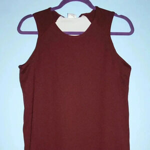 Champion Fully Reversable Women's Small Tank Top Jersey Maroon and White NWOT